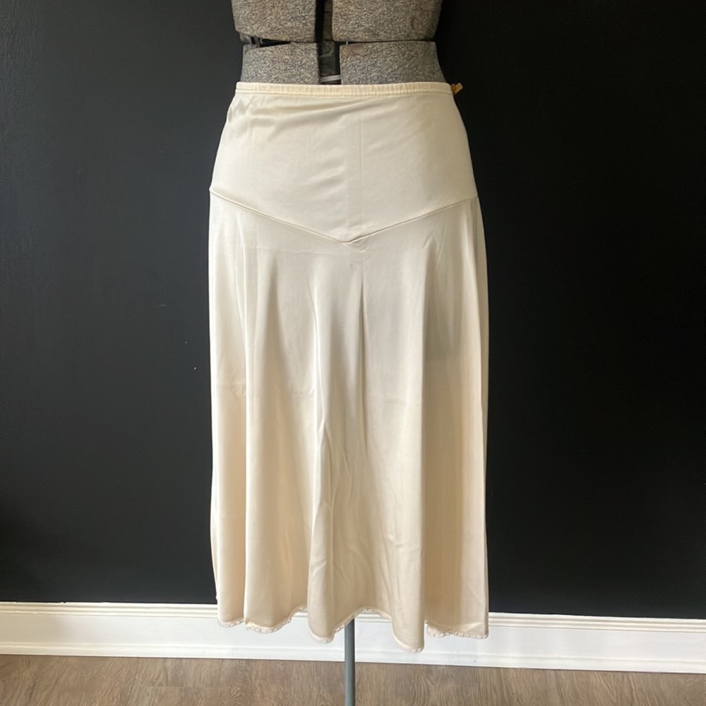 Vintage Vanity Fair Champagne Nylon Half-slip Skirt Plus Size Large SS